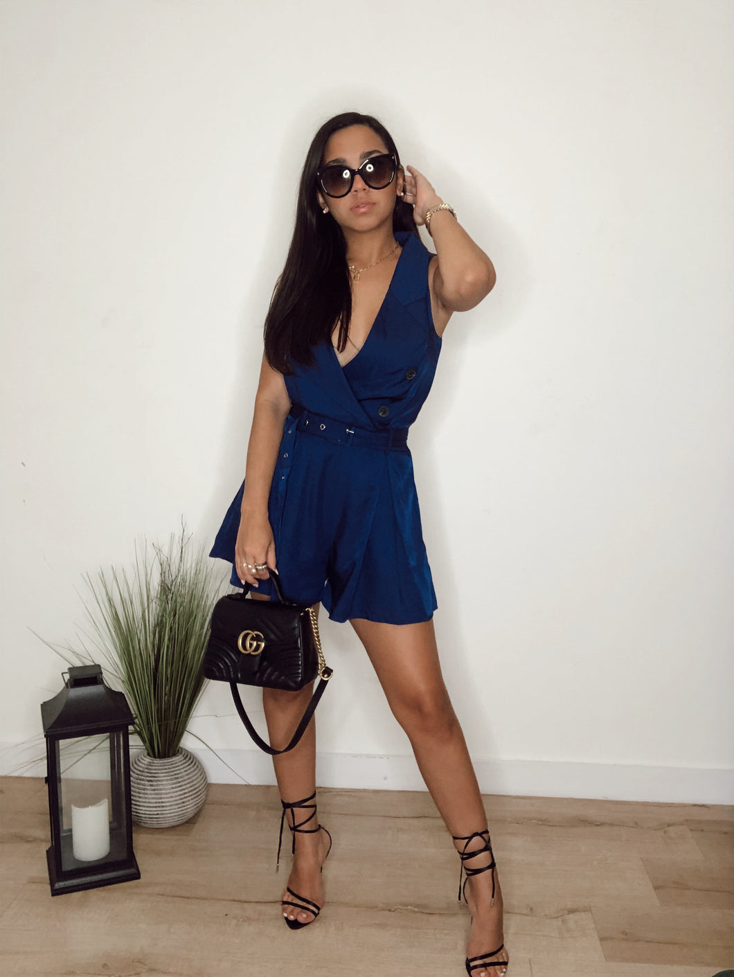 BLU Navy Romper