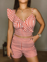 Load image into Gallery viewer, Cali Girl Red Stripes Set
